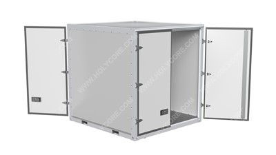 Containere portabile de depozitare din panou de tip fagure din PP armat cu fibră de sticlă pentru comandă în vrac